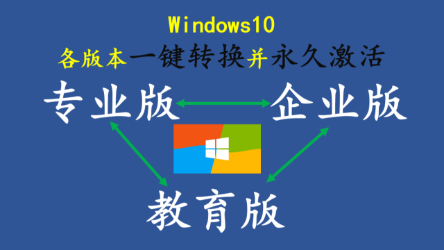 云萌—windows10一键永久激活，各版本一键转换
